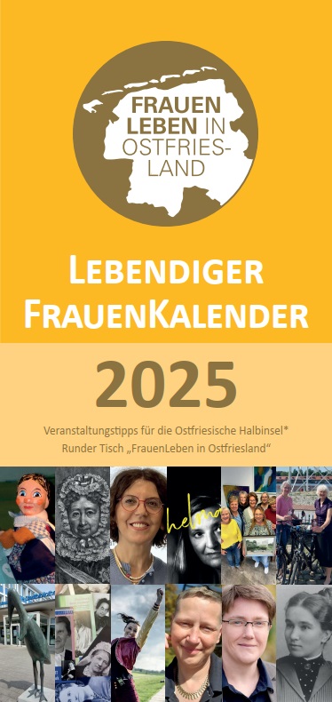 Titelseite der Broschüre Lebendiger FrauenKalender 2025