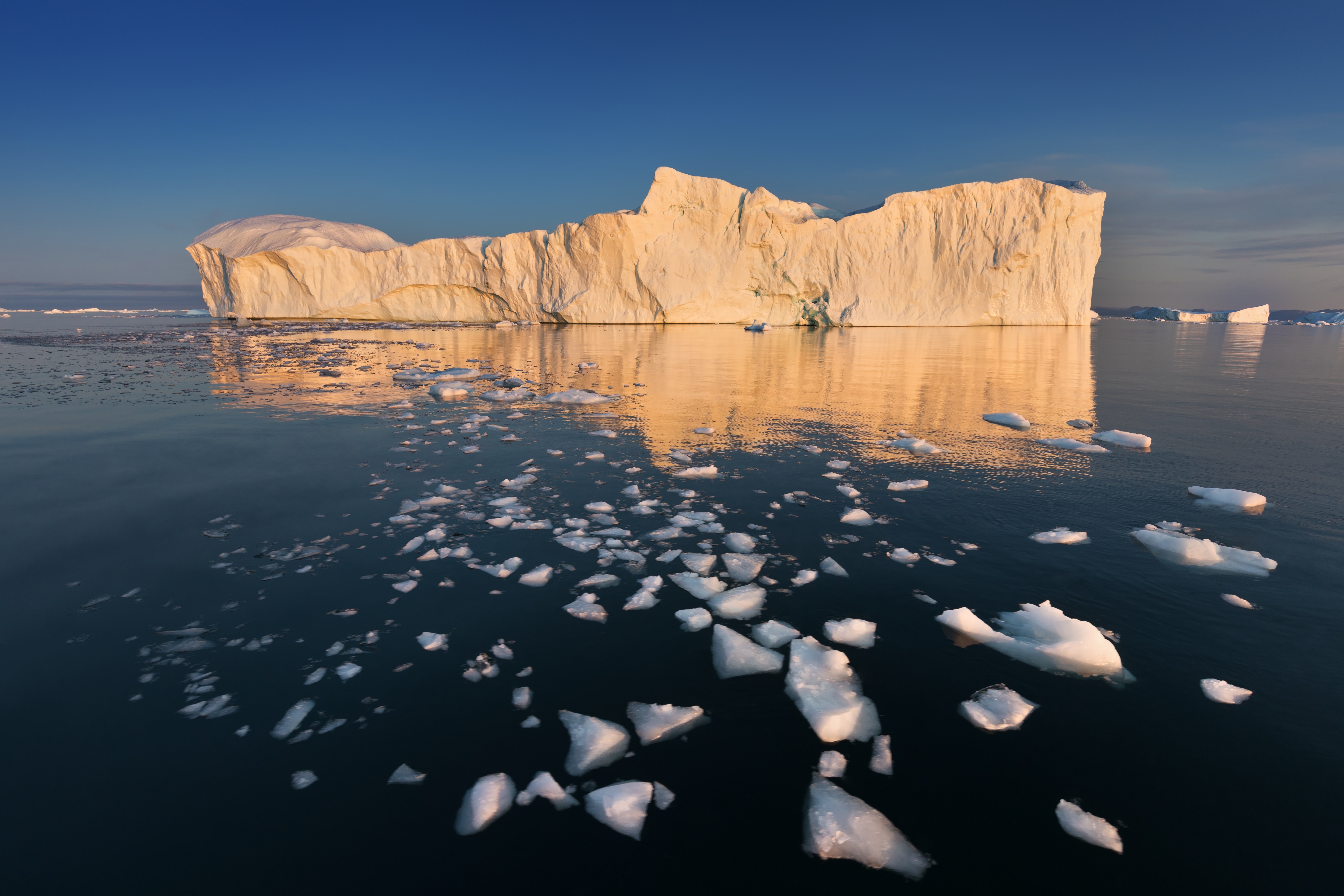 Schmilzender Eisberg ausgelöst durch Klimawandel