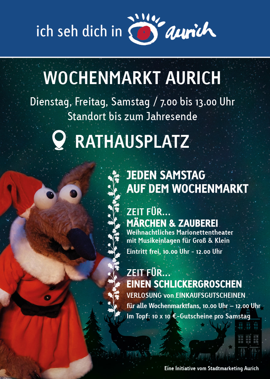 Das Werbeplakat für den Weihnachtszauber 